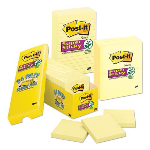 Canary Yellow Note Pads, Lined, 4 X 4, 90-sheet, 12/pack Canary Yellow Note Pads, Lined, 4 X 4, 90-sheet, 12/pack