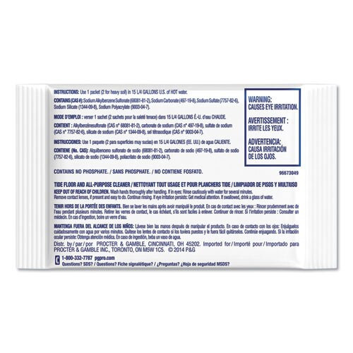 Floor & All-purpose Cleaner, 1.5oz Packets, 100/carton Floor & All-purpose Cleaner, 1.5oz Packets, 100/carton