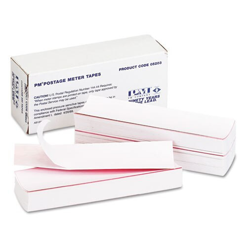 Postage Meter Labels, Double Tape Strips, 4 X 5.5 - 1.75 X 5.5, White, 2/sheet, 150 Sheets/pack Postage Meter Labels, Double Tape Strips, 4 X 5.5 - 1.75 X 5.5, White, 2/sheet, 150 Sheets/pack