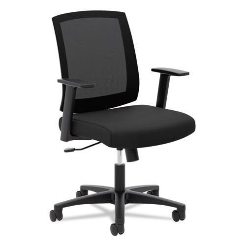 Torch Mesh Mid-back Task Chair, Supports Up To 250 Lbs., Black Seat/black Back, Black Base Torch Mesh Mid-back Task Chair, Supports Up To 250 Lbs., Black Seat/black Back, Black Base