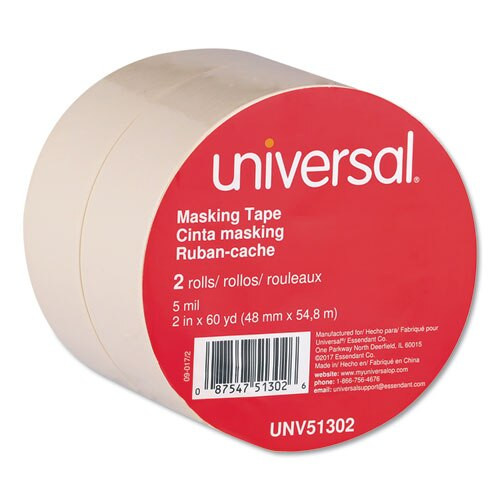General-purpose Masking Tape, 3" Core, 48 Mm X 54.8 M, Beige, 2/pack General-purpose Masking Tape, 3" Core, 48 Mm X 54.8 M, Beige, 2/pack