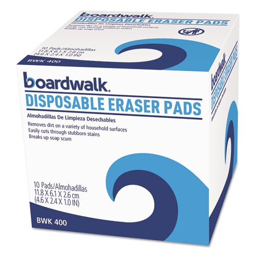 Disposable Eraser Pads, White, Foam, 2 2/5 X 4 3/5, 100/carton Disposable Eraser Pads, White, Foam, 2 2/5 X 4 3/5, 100/carton