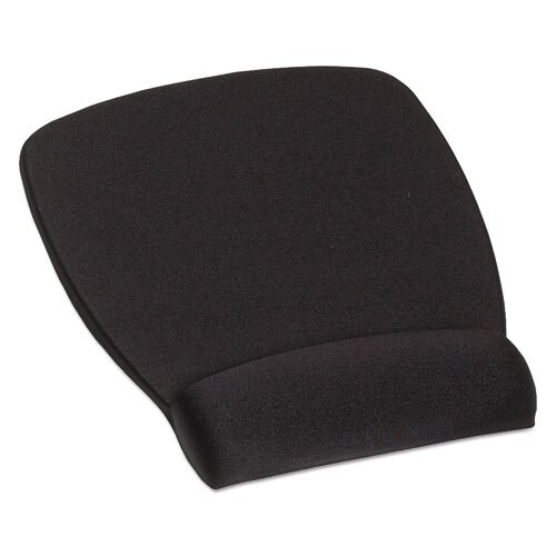 Antimicrobial Foam Mouse Pad Wrist Rest, Nonskid Base, Black Antimicrobial Foam Mouse Pad Wrist Rest, Nonskid Base, Black
