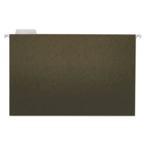 Hanging File Folders, Legal Size, 1/5-cut Tab, Standard Green, 25/box Hanging File Folders, Legal Size, 1/5-cut Tab, Standard Green, 25/box