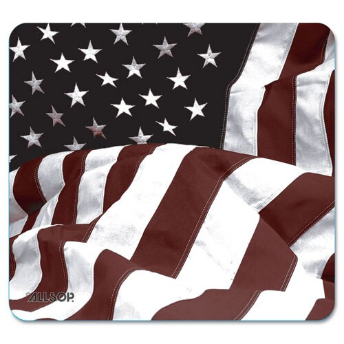 Naturesmart Mouse Pad, American Flag Design, 8 1/2 X 8 X 1/10 Naturesmart Mouse Pad, American Flag Design, 8 1/2 X 8 X 1/10
