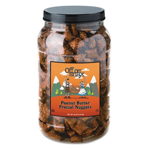 Pretzel Assortment, Peanut Butter, 44 Oz, Canister Pretzel Assortment, Peanut Butter, 44 Oz, Canister