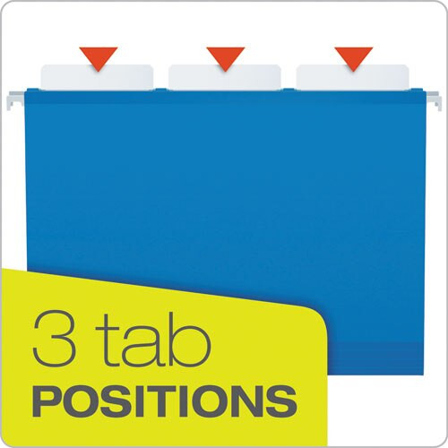 Ready-tab Colored Reinforced Hanging Folders, Letter Size, 1/3-cut Tab, Assorted, 25/box Ready-tab Colored Reinforced Hanging Folders, Letter Size, 1/3-cut Tab, Assorted, 25/box