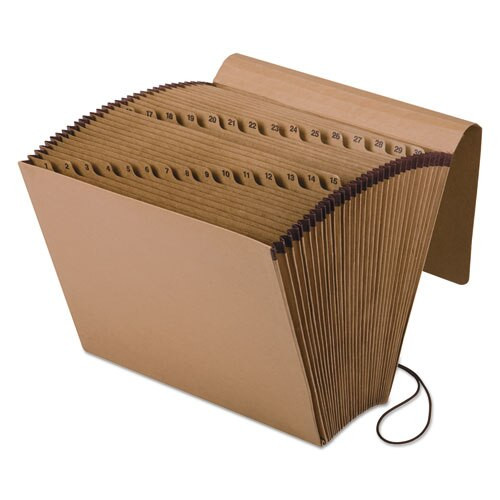 Kraft Indexed Expanding File, 31 Sections, 1/31-cut Tab, Letter Size, Brown Kraft Indexed Expanding File, 31 Sections, 1/31-cut Tab, Letter Size, Brown
