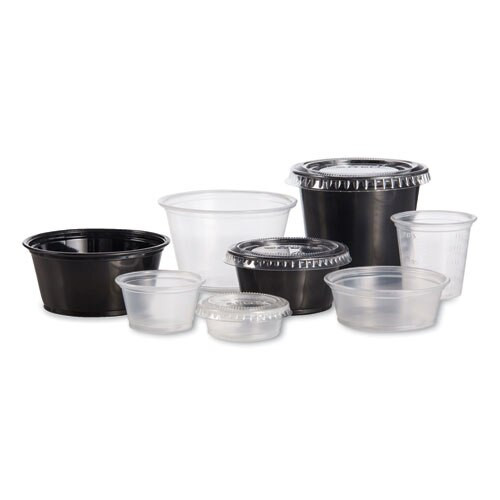 Conex Complements Graduated Plastic Portion Cups, 1.25oz, Translucent, 2500/ct Conex Complements Graduated Plastic Portion Cups, 1.25oz, Translucent, 2500/ct