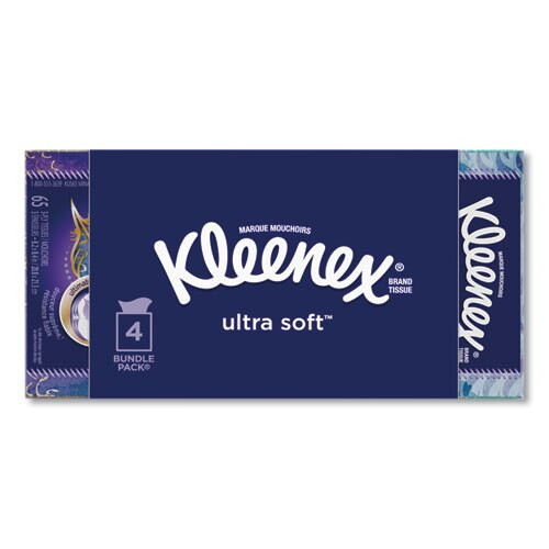 Ultra Soft Facial Tissue, 3-ply, White, 8.75 X 4.5, 65 Sheets/box, 4 Boxes/pack Ultra Soft Facial Tissue, 3-ply, White, 8.75 X 4.5, 65 Sheets/box, 4 Boxes/pack