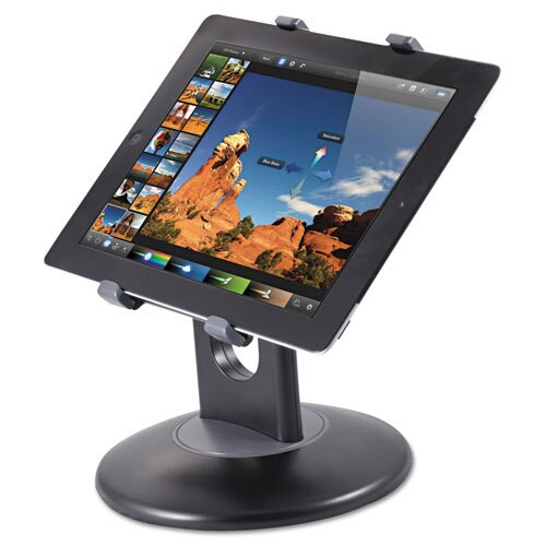 Stand For 7" To 10" Tablets, Swivel Base, Plastic, Black Stand For 7" To 10" Tablets, Swivel Base, Plastic, Black
