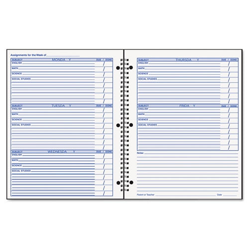 Student Assignment Book, 40 Weeks, 11 X 8-1/2, Laminated Cover Student Assignment Book, 40 Weeks, 11 X 8-1/2, Laminated Cover