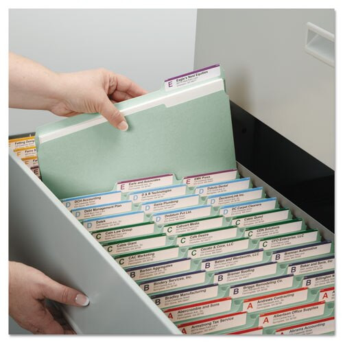 Expanding Recycled Heavy Pressboard Folders, 1/3-cut Tabs, 2" Expansion, Legal Size, Gray-green, 25/box Expanding Recycled Heavy Pressboard Folders, 1/3-cut Tabs, 2" Expansion, Legal Size, Gray-green, 25/box
