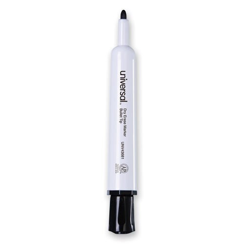 Dry Erase Marker, Medium Bullet Tip, Black, Dozen Dry Erase Marker, Medium Bullet Tip, Black, Dozen