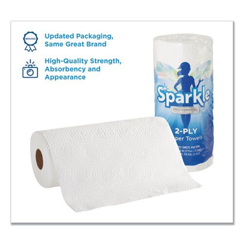 Sparkle Ps Perforated Paper Towels, 2-ply, 11x8 4/5, White,70 Sheets,30 Rolls/ct Sparkle Ps Perforated Paper Towels, 2-ply, 11x8 4/5, White,70 Sheets,30 Rolls/ct