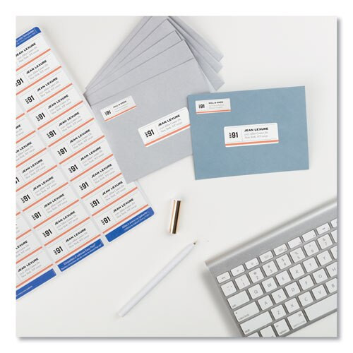 Easy Peel White Address Labels W/ Sure Feed Technology, Laser Printers, 1 X 2.63, White, 30/sheet, 100 Sheets/box Easy Peel White Address Labels W/ Sure Feed Technology, Laser Printers, 1 X 2.63, White, 30/sheet, 100 Sheets/box