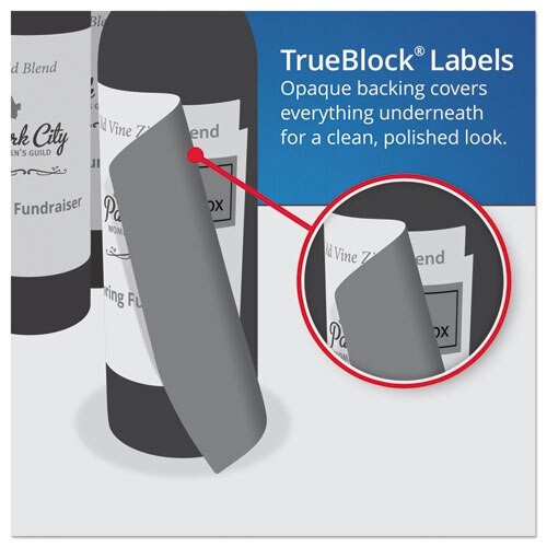 Square Labels W/ Sure Feed & Trueblock, 1 1/2 X 1 1/2, White, 600/pk Square Labels W/ Sure Feed & Trueblock, 1 1/2 X 1 1/2, White, 600/pk
