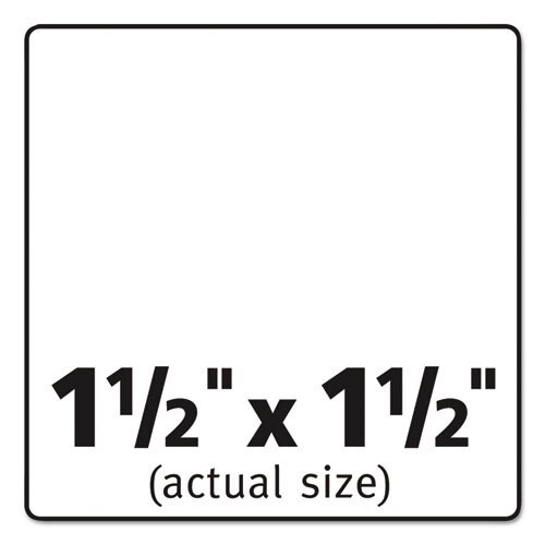Square Labels W/ Sure Feed & Trueblock, 1 1/2 X 1 1/2, White, 600/pk Square Labels W/ Sure Feed & Trueblock, 1 1/2 X 1 1/2, White, 600/pk