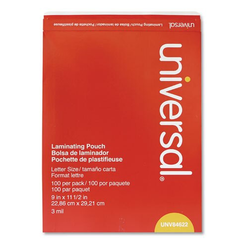 Laminating Pouches, 3 Mil, 9" X 11.5", Matte Clear, 100/box Laminating Pouches, 3 Mil, 9" X 11.5", Matte Clear, 100/box