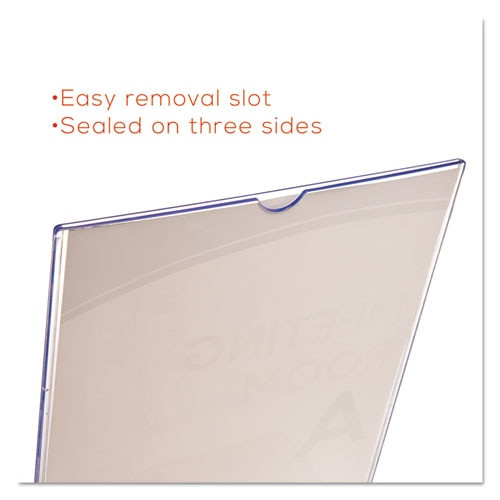 Superior Image Slanted Sign Holder, Portrait, 8 1/2 X 11 Insert, Clear Superior Image Slanted Sign Holder, Portrait, 8 1/2 X 11 Insert, Clear