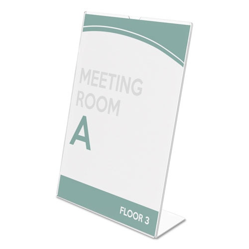 Superior Image Slanted Sign Holder, Portrait, 8 1/2 X 11 Insert, Clear Superior Image Slanted Sign Holder, Portrait, 8 1/2 X 11 Insert, Clear