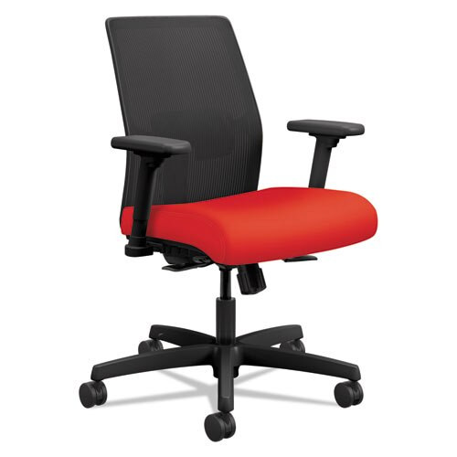 Ignition 2.0 4-way Stretch Low-back Mesh Task Chair, Supports Up To 300 Lbs., Ruby Seat, Black Back/base Ignition 2.0 4-way Stretch Low-back Mesh Task Chair, Supports Up To 300 Lbs., Ruby Seat, Black Back/base