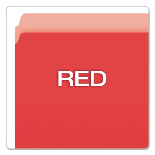 Colored File Folders, Straight Tab, Letter Size, Red/light Red, 100/box Colored File Folders, Straight Tab, Letter Size, Red/light Red, 100/box