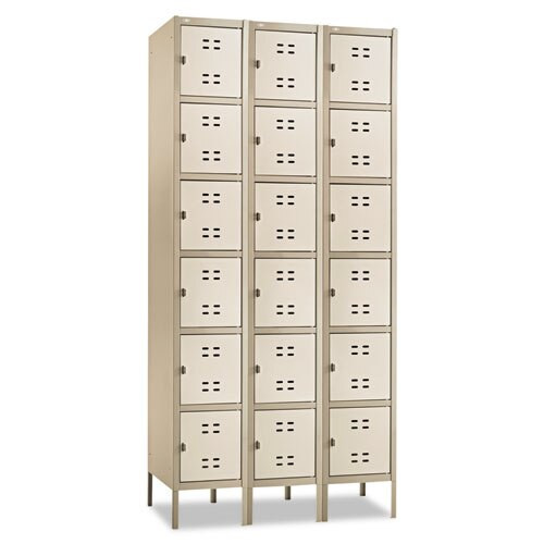 Box Locker, 12w X 18d X 78h, Two-tone Tan Box Locker, 12w X 18d X 78h, Two-tone Tan