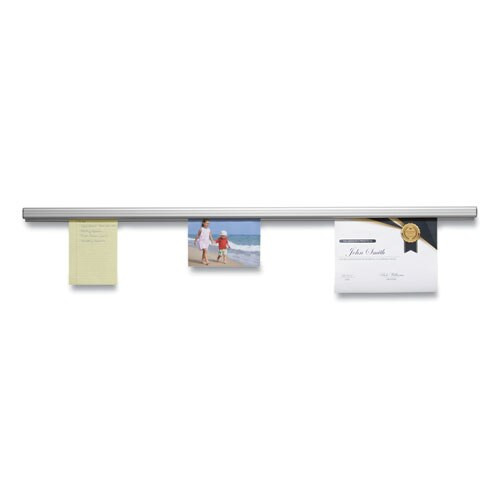 Grip-a-strip Display Rail, 48 X 1 1/2, Aluminum Finish Grip-a-strip Display Rail, 48 X 1 1/2, Aluminum Finish