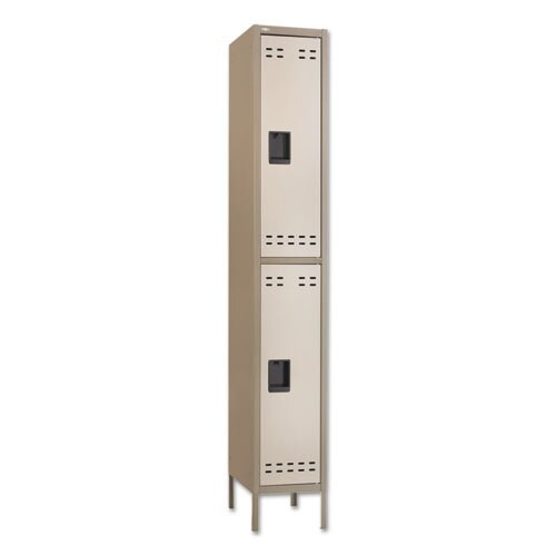 Double-tier Locker, 12w X 18d X 78h, Two-tone Tan Double-tier Locker, 12w X 18d X 78h, Two-tone Tan