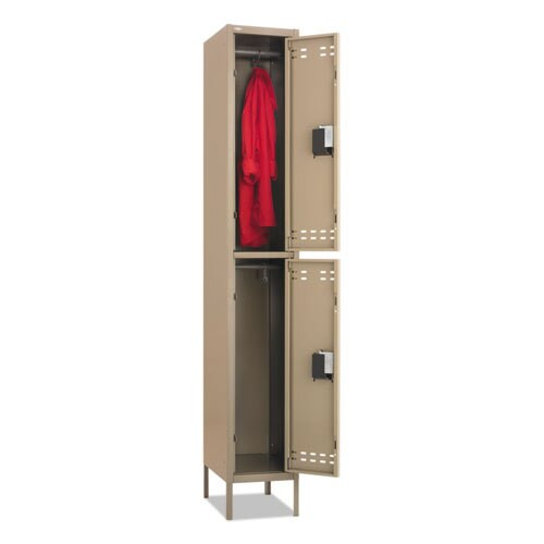 Double-tier Locker, 12w X 18d X 78h, Two-tone Tan Double-tier Locker, 12w X 18d X 78h, Two-tone Tan