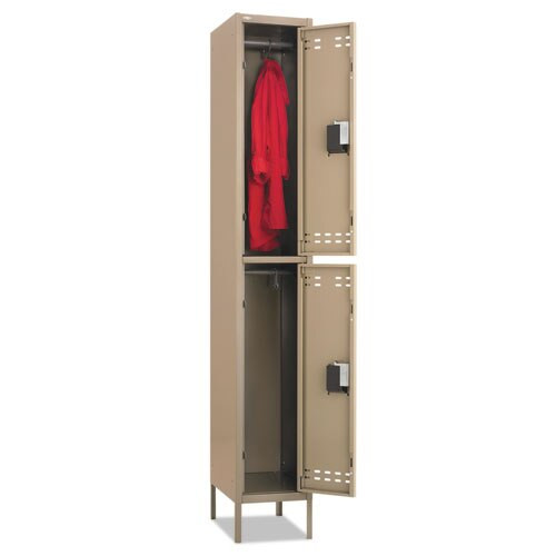 Double-tier Locker, 12w X 18d X 78h, Two-tone Tan Double-tier Locker, 12w X 18d X 78h, Two-tone Tan