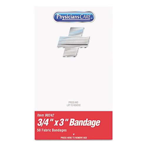 Xpress First Aid Kit Refill, Bandages, 3/4" X 3" Plastic, 50/box Xpress First Aid Kit Refill, Bandages, 3/4" X 3" Plastic, 50/box