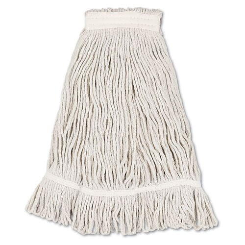 Mop Head, Loop Web/tailband, Value Standard, Cotton, No. 32, White, 12/carton Mop Head, Loop Web/tailband, Value Standard, Cotton, No. 32, White, 12/carton