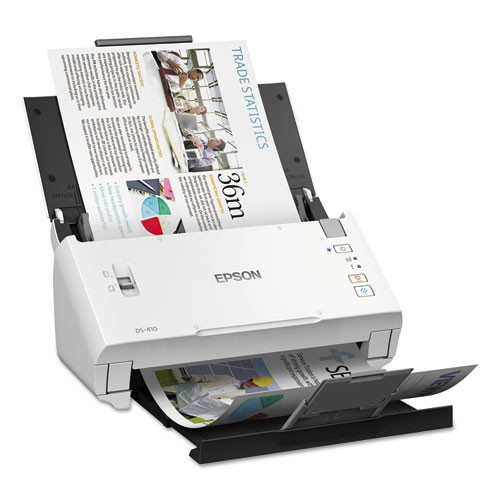 Ds-410 Document Scanner, 600 Dpi Optical Resolution, 50-sheet Duplex Auto Document Feeder Ds-410 Document Scanner, 600 Dpi Optical Resolution, 50-sheet Duplex Auto Document Feeder