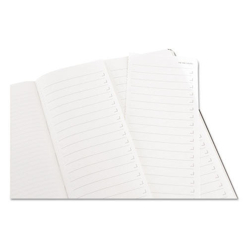 Professional Notebook, Narrow Rule, Black Cover, 8.25 X 5, 240 Sheets