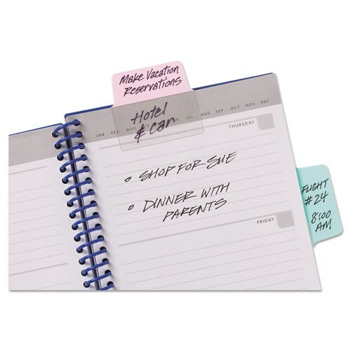 Ultra Tabs Repositionable Big Tabs, 1/5-cut Tabs, Assorted Pastels, 2" Wide, 20/pack Ultra Tabs Repositionable Big Tabs, 1/5-cut Tabs, Assorted Pastels, 2" Wide, 20/pack