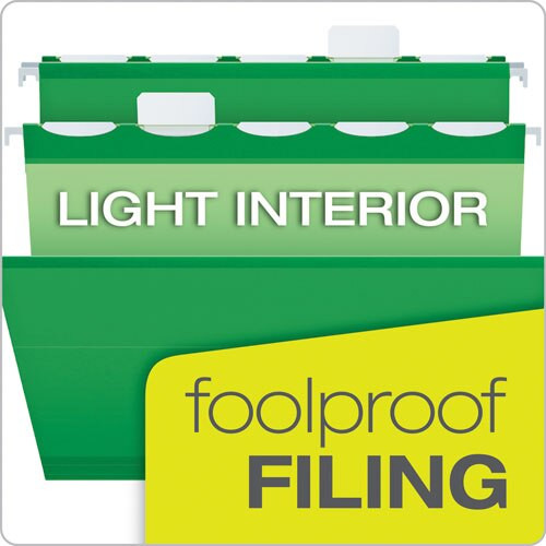 Ready-tab Colored Reinforced Hanging Folders, Letter Size, 1/5-cut Tab, Bright Green, 25/box Ready-tab Colored Reinforced Hanging Folders, Letter Size, 1/5-cut Tab, Bright Green, 25/box