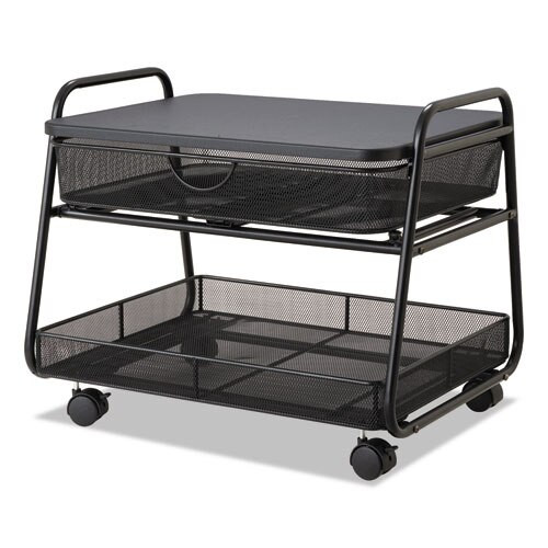 Onyx Under Desk Machine Stand, 2 Shelves, 21w X 16d X 17.5h, Black, 100-lb Capacity Onyx Under Desk Machine Stand, 2 Shelves, 21w X 16d X 17.5h, Black, 100-lb Capacity