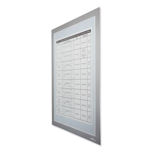 Duraframe Magnetic Plus Sign Holder, 8.5 X 11, Silver Frame, 2/pack Duraframe Magnetic Plus Sign Holder, 8.5 X 11, Silver Frame, 2/pack