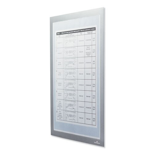 Duraframe Magnetic Plus Sign Holder, 8.5 X 11, Silver Frame, 2/pack Duraframe Magnetic Plus Sign Holder, 8.5 X 11, Silver Frame, 2/pack