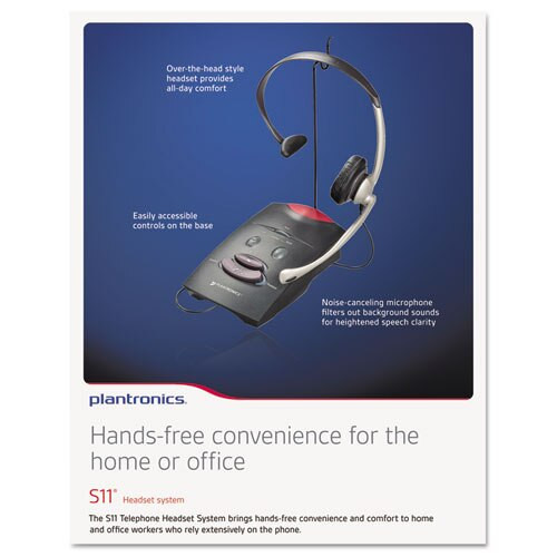 S11 System Over-the-head Telephone Headset With Noise Canceling Microphone S11 System Over-the-head Telephone Headset With Noise Canceling Microphone