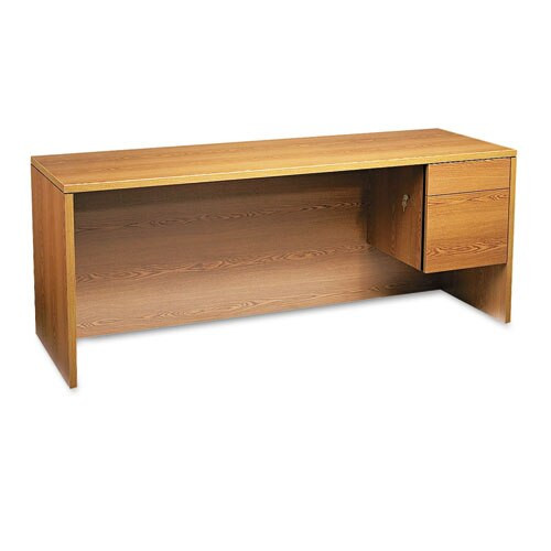 10500 Series 3/4-height Left Pedestal Credenza, 72w X 24d X 29.5h, Harvest