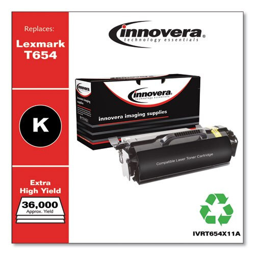 Remanufactured Black Toner Cartridge, Replacement For Lexmark T654 (t654x21a; T654x11a), 36,000 Page-yield