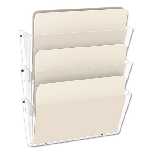 Unbreakable Docupocket 3-pocket Wall File, Letter, 14 1/2 X 3 X 6 1/2, Clear Unbreakable Docupocket 3-pocket Wall File, Letter, 14 1/2 X 3 X 6 1/2, Clear
