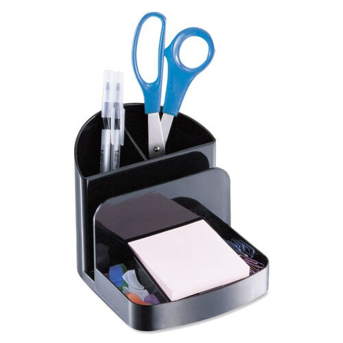Deluxe Message Center, Six Sections, 5 1/2 X 6 3/4 X 5, Black Deluxe Message Center, Six Sections, 5 1/2 X 6 3/4 X 5, Black