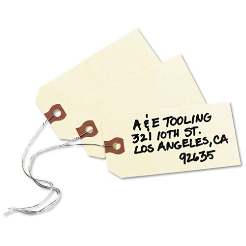 Double Wired Shipping Tags, 13pt. Stock, 4 1/4 X 2 1/8, Manila, 1,000/box Double Wired Shipping Tags, 13pt. Stock, 4 1/4 X 2 1/8, Manila, 1,000/box