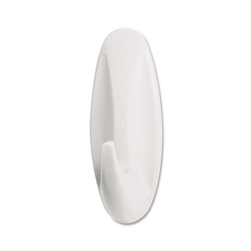 General Purpose Designer Hooks, Medium, 3 Lb Cap, White, 50 Hooks And Strips/pack General Purpose Designer Hooks, Medium, 3 Lb Cap, White, 50 Hooks And Strips/pack