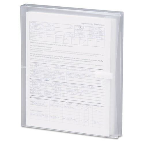 Poly Side-load Envelopes, Fold Flap Closure, 9.75 X 11.63, Clear, 5/pack