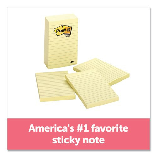 Original Pads In Canary Yellow, Lined, 4 X 6, 100-sheet, 5/pack Original Pads In Canary Yellow, Lined, 4 X 6, 100-sheet, 5/pack